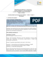 Activities Guide and Evaluation Rubric - Unit 2 - Task 3 - Strategies