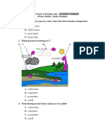 Water Cycle Weather Matter Assessment Studentand Teacher Versions