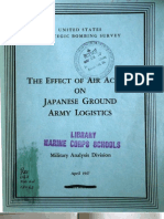 USSBS Report 64, Military Analysis Division, Effect of Air Action On Japanese Ground Army Logistics