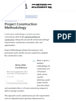 Project Construction Methodology - Method Statement HQ