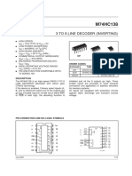 3 To 8 Line Decoder (Inverting) : Order Codes