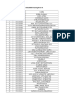 Daftar Hadir Blok Neurologi Kelas A NO NIM Nama