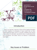 Agreement or Disagreement Sugar Consumption