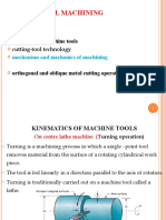 Unit 2.1 Kinimatic Motion and Chip Formation