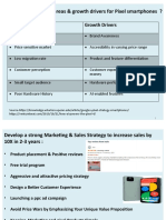 Identify Key Problem Areas & Growth Drivers For Pixel Smartphones ?