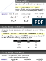 Nomenclatura Inorgánica Sistema Tradicional OXIDOS