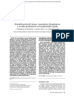 Estratificación Del Riesgo: Marcadores Bioquímicos y Escalas Pronósticas en La Pancreatitis Aguda