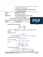 Solution Separation of Variables: Final Examination ENGR 311/2 2010