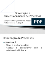 Aula 7 - Dimensionamento e Otimização de Processos