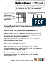 Grade 3-4 Individual Event (30 Minutes)