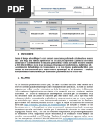 Informe de Verificacion de Biene de Educacion Fisica