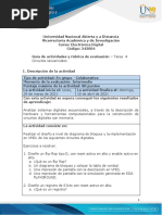 Guía de Actividades y Rúbrica de Evaluación - Tarea 4 - Circuitos Secuenciales