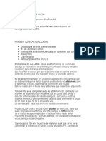 Identificar Las Pruebas Clínicas Realizadas Al Paciente Del Caso Carolina