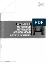 Mitsubishi MT180HD Repair Manual