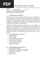 Estructuracion Proyecto de Extension