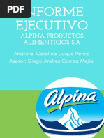 Informe Ejecutivo Alpina Productos Alimenticios S.A