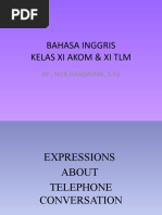 Bahasa Inggris Kelas Xi, Telephone Conversation, 2020-2021