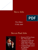 Steve Jobs: Wes Hines FYSE 1060