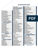 LISTA DE MATERIA PRIMA Y FRAGANCIAS EDILSA (Materia Prima)