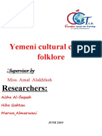 Yemeni Cultural Clothes Folklore