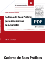 8 - Boas Práticas para Assembleias de Acionistas