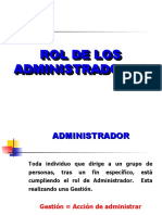 Roles Administrador y Calidad