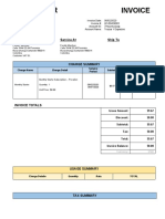 Invoice: Bill To Service at Ship To