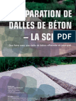 Réparations de Dalles de Beton 