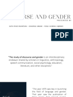 Presentasi Materi DISCOURSE AND GENDER