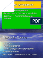 Training and Development