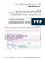 Analyse Des Circuits en Regime Transitoire