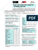 Plan Lector - Encuesta para Estudiantes Sobre El Interés Lector