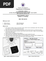 Science 7 - Performance Task 3 - 3rd Quarter