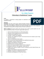 Fellowship in Maxillofacial Trauma: Goals