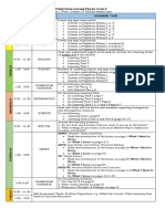 Weekly Home Learning Plan For Grade 6: Day and Time Learning Area Learning Task