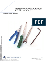 Instrumentarium Dental OP-200 Dental Panorama X-Ray - Maintenance Manual