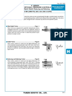 E Series Proportional Pressure Controls: Pilot Relief / Relief / Reducing and Relieving