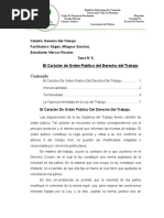 Tema 5-El Carácter de Orden Público Del Derecho Del Trabajo