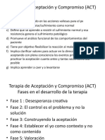 Terapia de Aceptación y Compromiso (ACT)