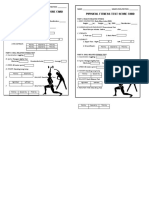 Physical Fitness Test Score Card