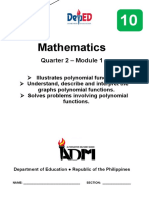 Math 10 Module - Q2, WK 1 - 2