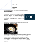 B.Indonesia - Teks Prosedur Sederhana - Tiurma