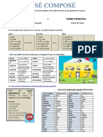 Passe Compose Exercice Grammatical Feuille Dexercices Fiche Peda 52183