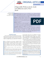 Reconstitution of Injectable Poly-D, L-Lactic Acid: Efficacy of Different Diluents and A New Accelerating Method