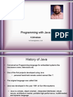 Programming With Java: K.Srivatsan