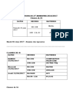 Composition Du Second Semestre