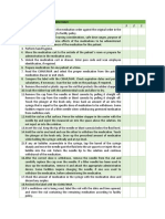 Checklist Preparing Medications From Vials and Ampules