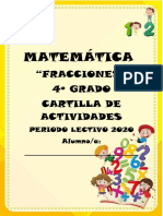 Cartilla de Matemáticas 4to