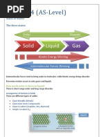 Chapter 4 - States of Matter (Chemistry AS - Level)