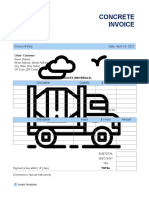 Concrete Invoice Template